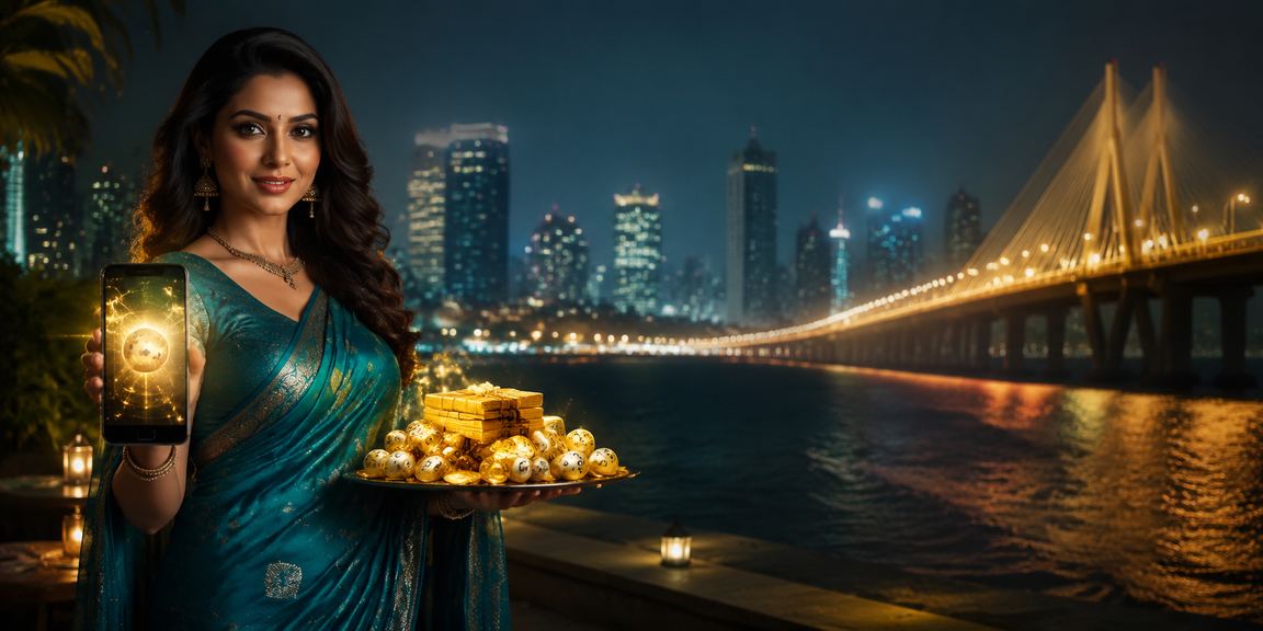 Mumbai Bandra lottery and saree market scene
